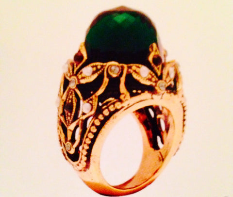 Ring With Solitaire Of Green Quartz ref. A4539C
