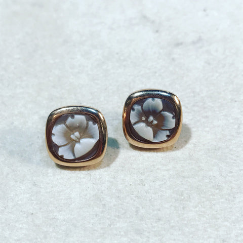 Earrings with Cameo " Flowers "