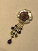Pendant with Flower of Amethyst and Mother of Pearl