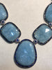 Necklace " Flat Aquamarines "