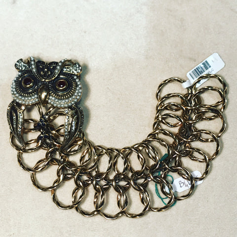 Bracelet with Owl and Pearls ref. B4433C