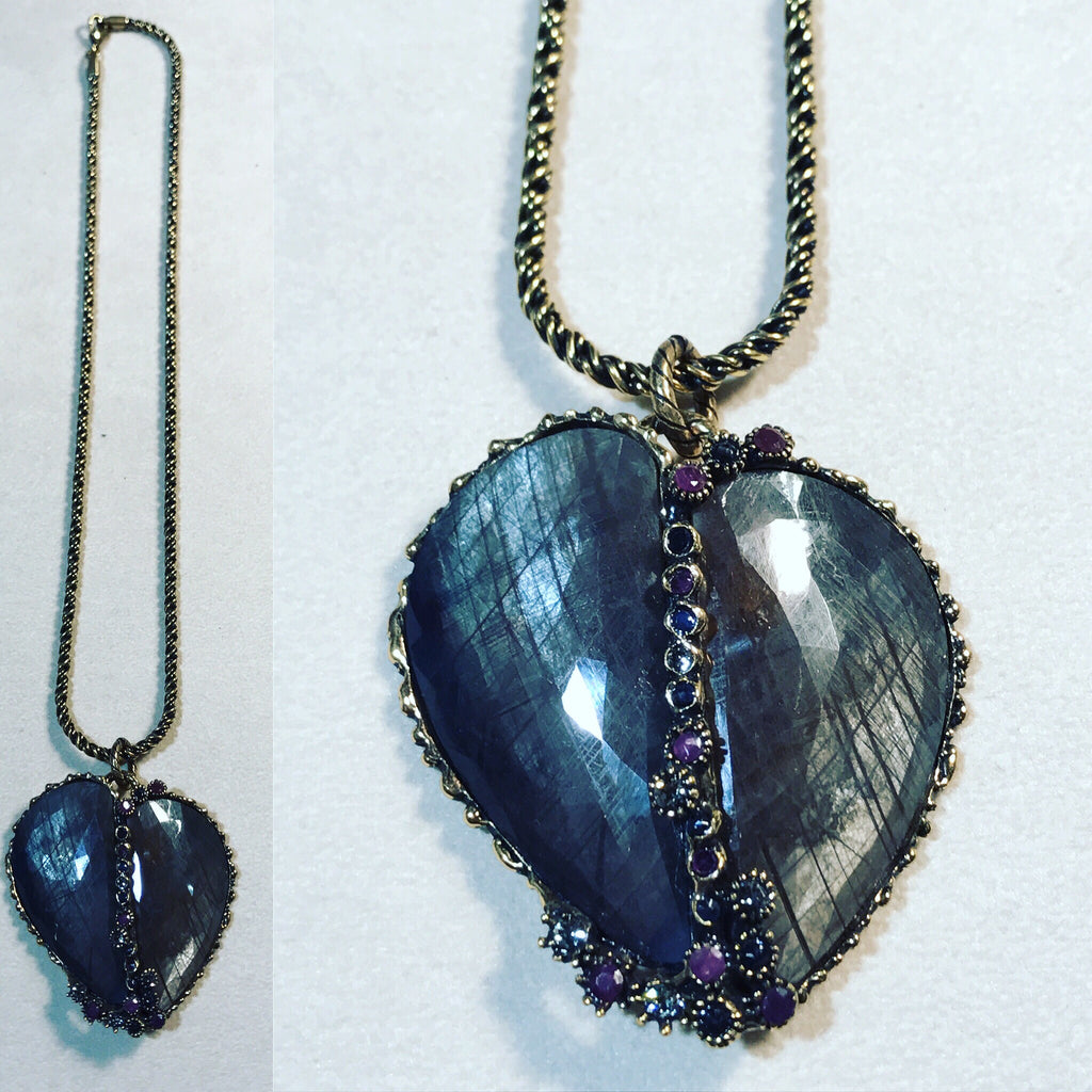 Pendant by Alcozer " Mother of Pearl Heart