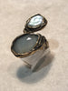 Contrarie' Ring with Quartz and Pearl ref. A98IV16