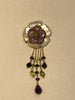 Pendant with Flower of Amethyst and Mother of Pearl