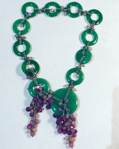 Necklace with Discs of Jades