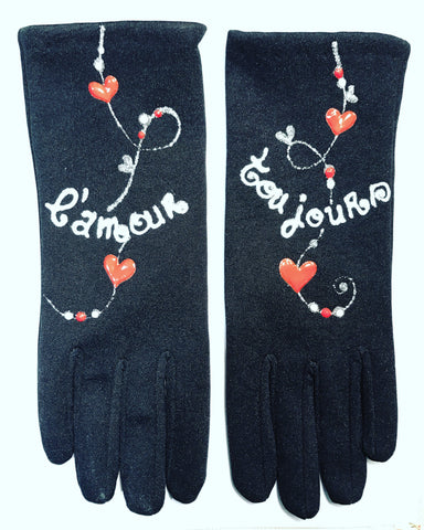 Gloves French Style : " L' Amour Toujours "